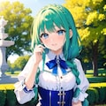 緑髪娘（720） 3枚目
