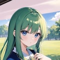 緑髪娘（720） 6枚目