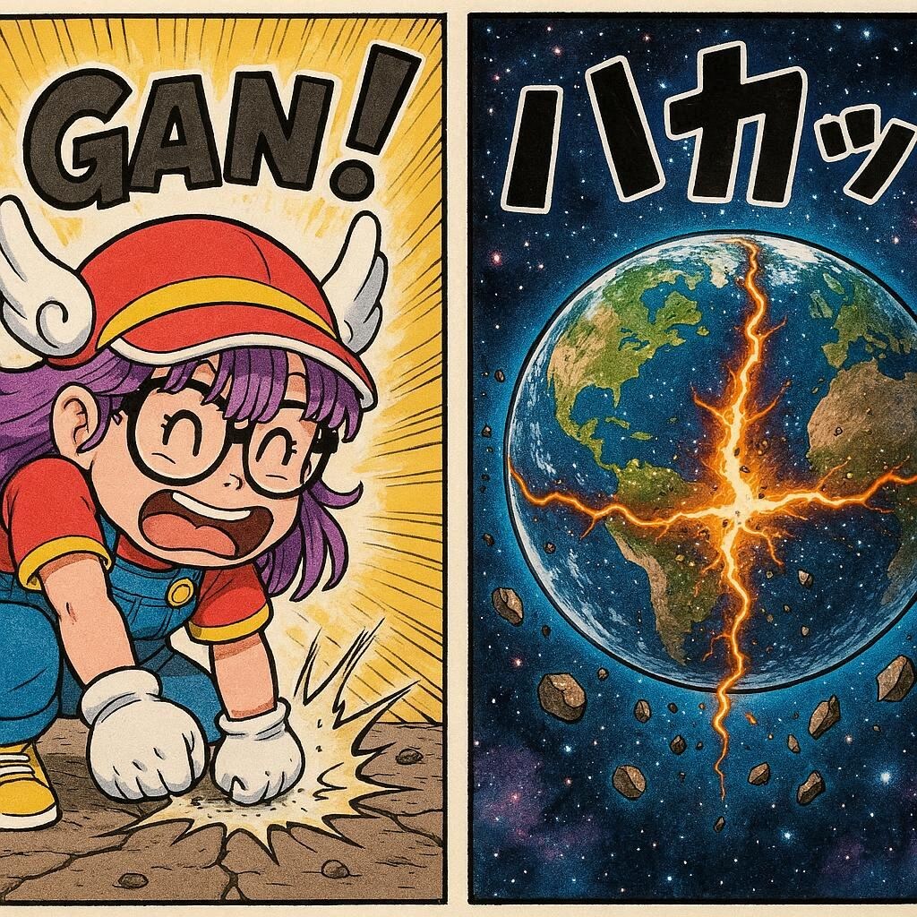 アラレの地球割り