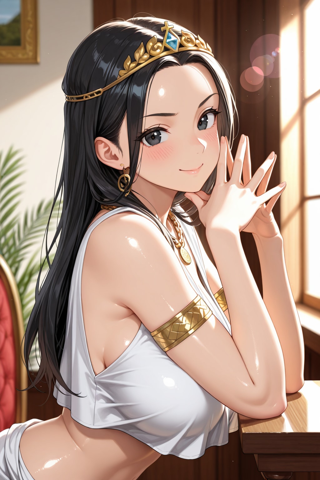 古代ギリシャ風衣装の唯紗巳ちゃん
