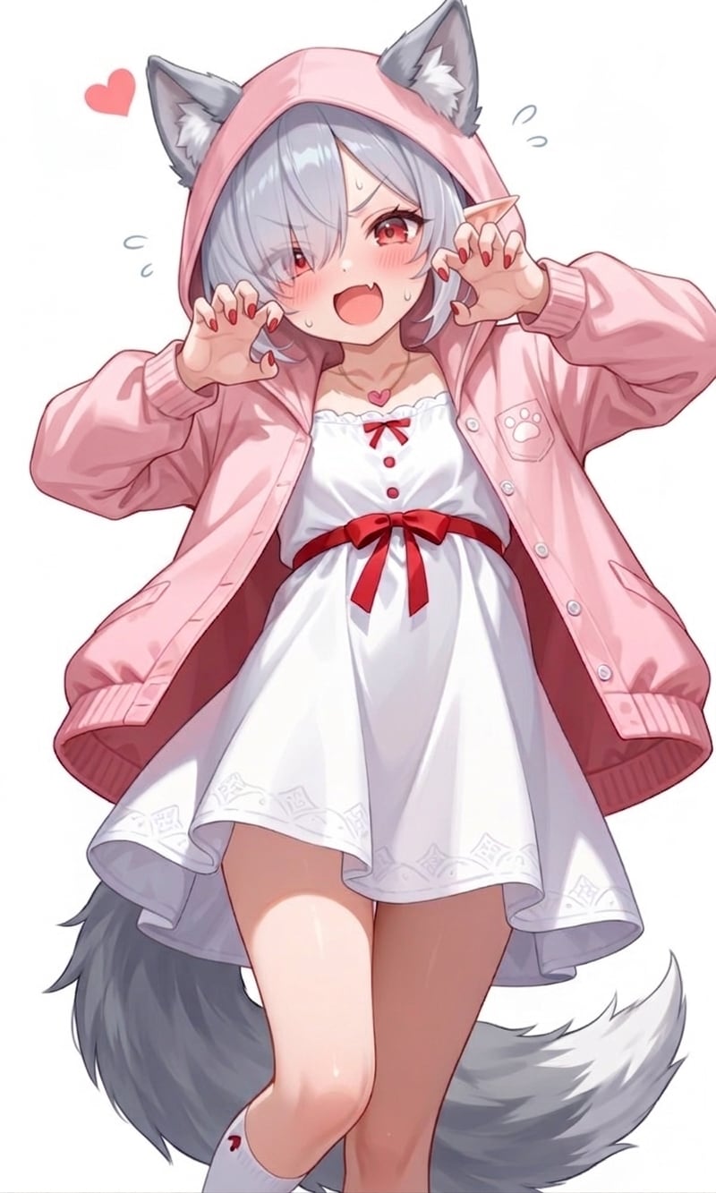 狼パーカーのシロネさん