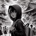 学校でも色々”見えちゃう”女の子は外でもやっぱり見えちゃう・・・😖💦！ 2枚目