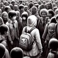 学校でも色々”見えちゃう”女の子は外でもやっぱり見えちゃう・・・😖💦！ 3枚目