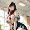 教室に残る、誘うような視線 3枚目