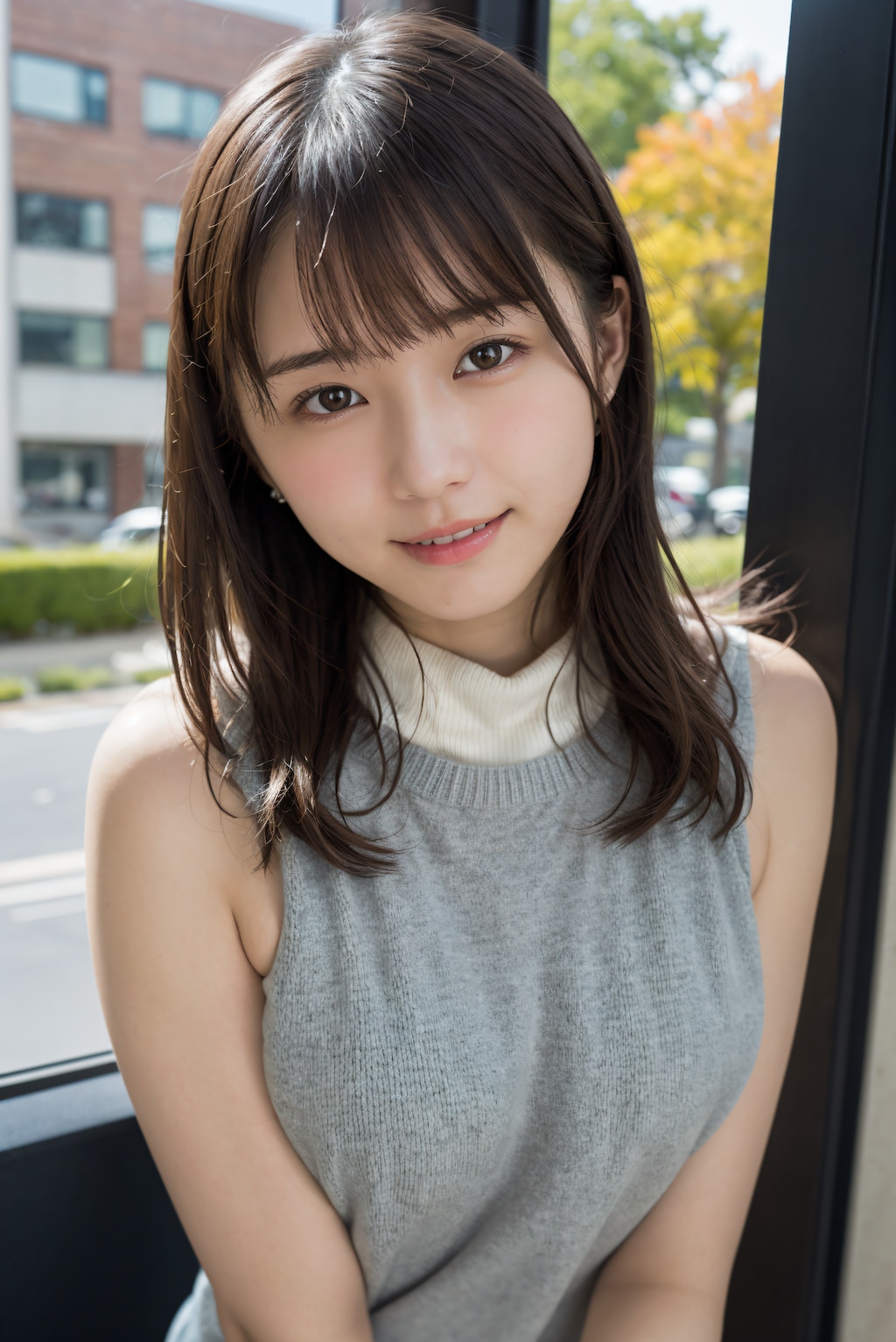 セーター姿のOL 2