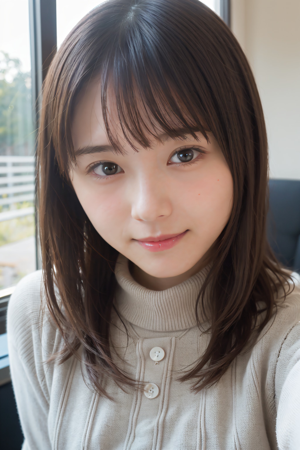 セーター姿のOL 2