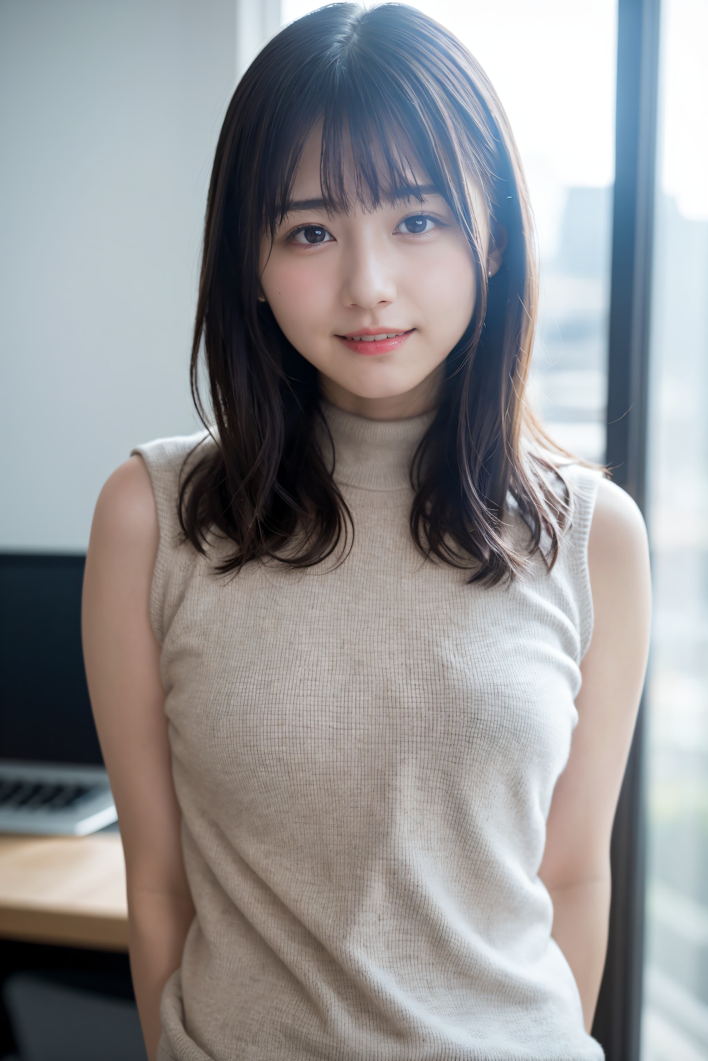 セーター姿のOL 2