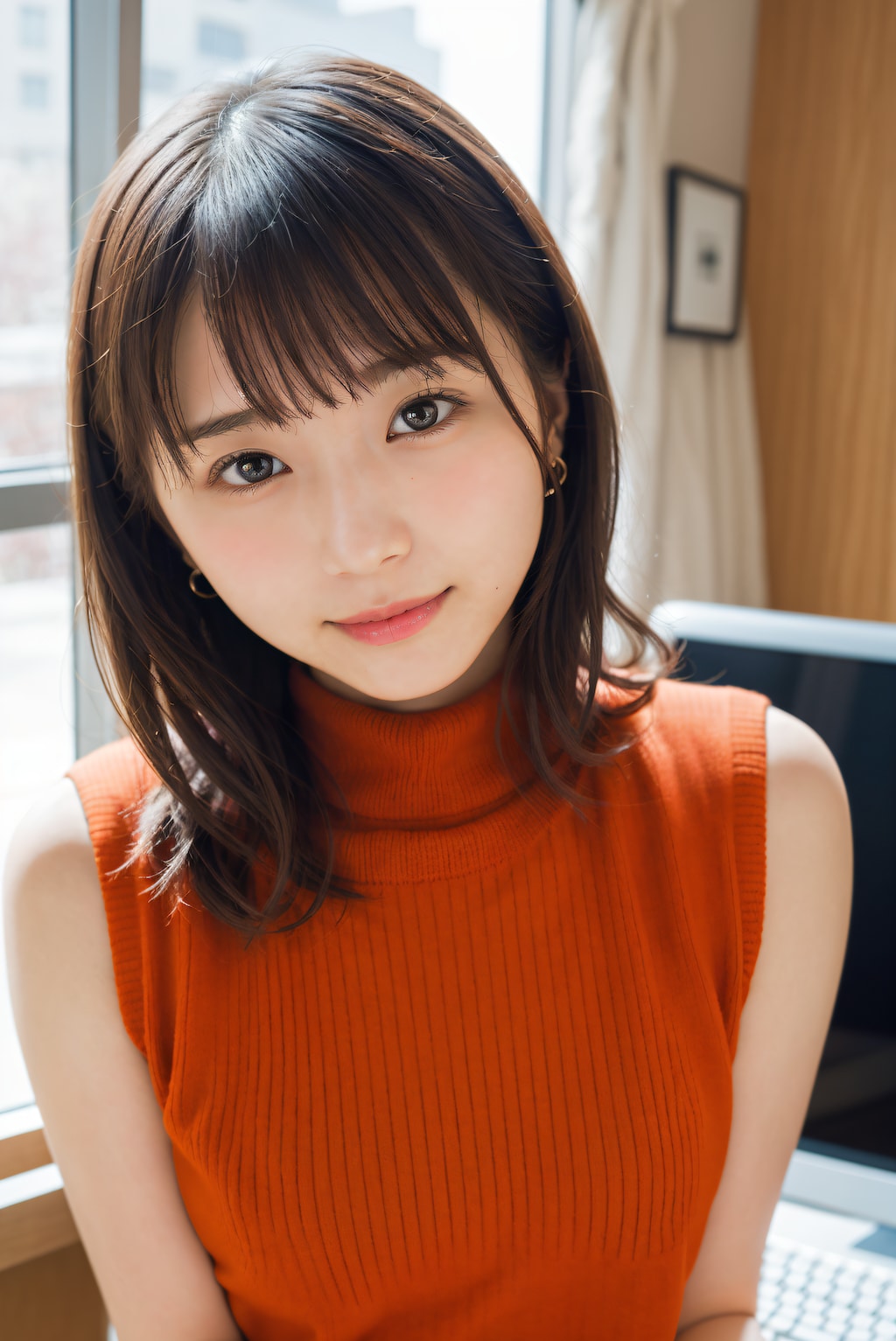 セーター姿のOL 2