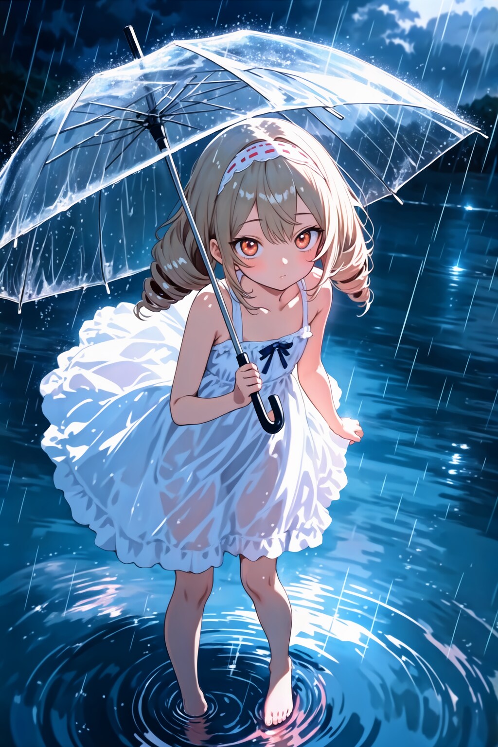 雨よけの光