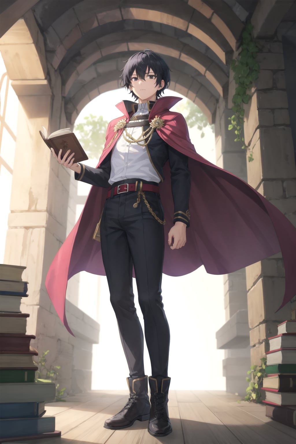 ファンタジーな洞窟地下、大きな男性学者2 | の人気AIイラスト・グラビア