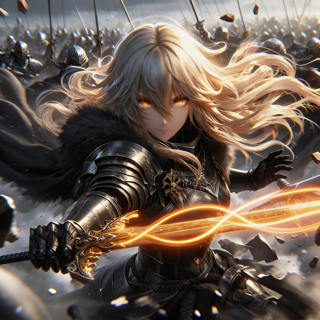 ブロンドの女騎士さん955