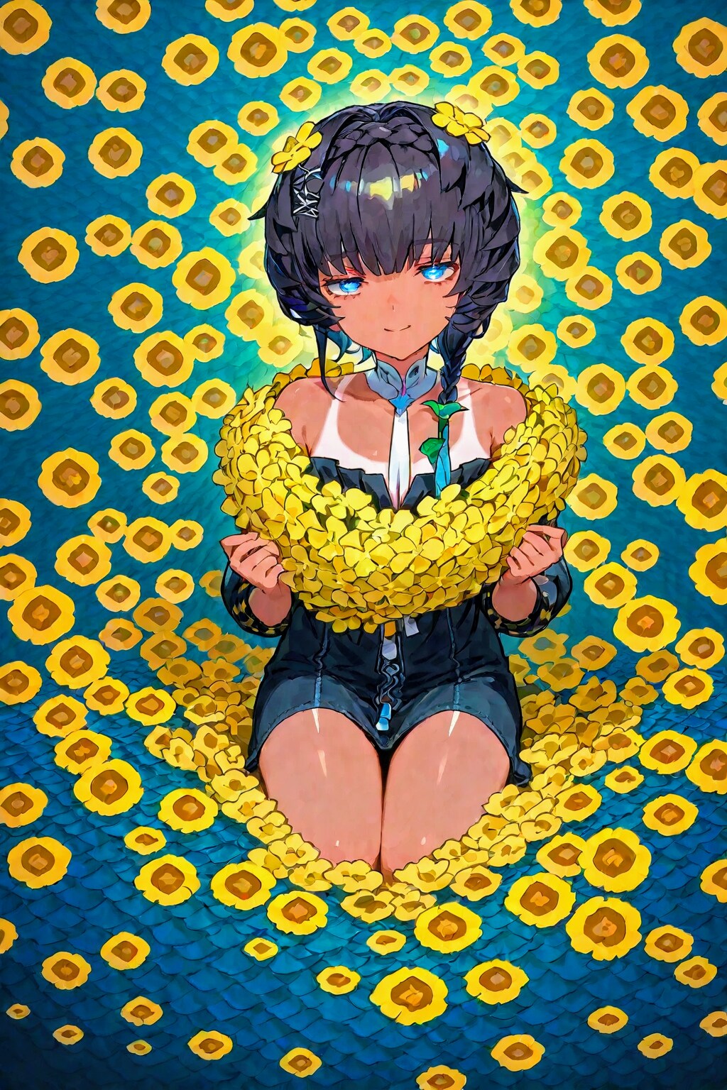 ゴッホスタイル✕こなつちゃん🌻🐟️