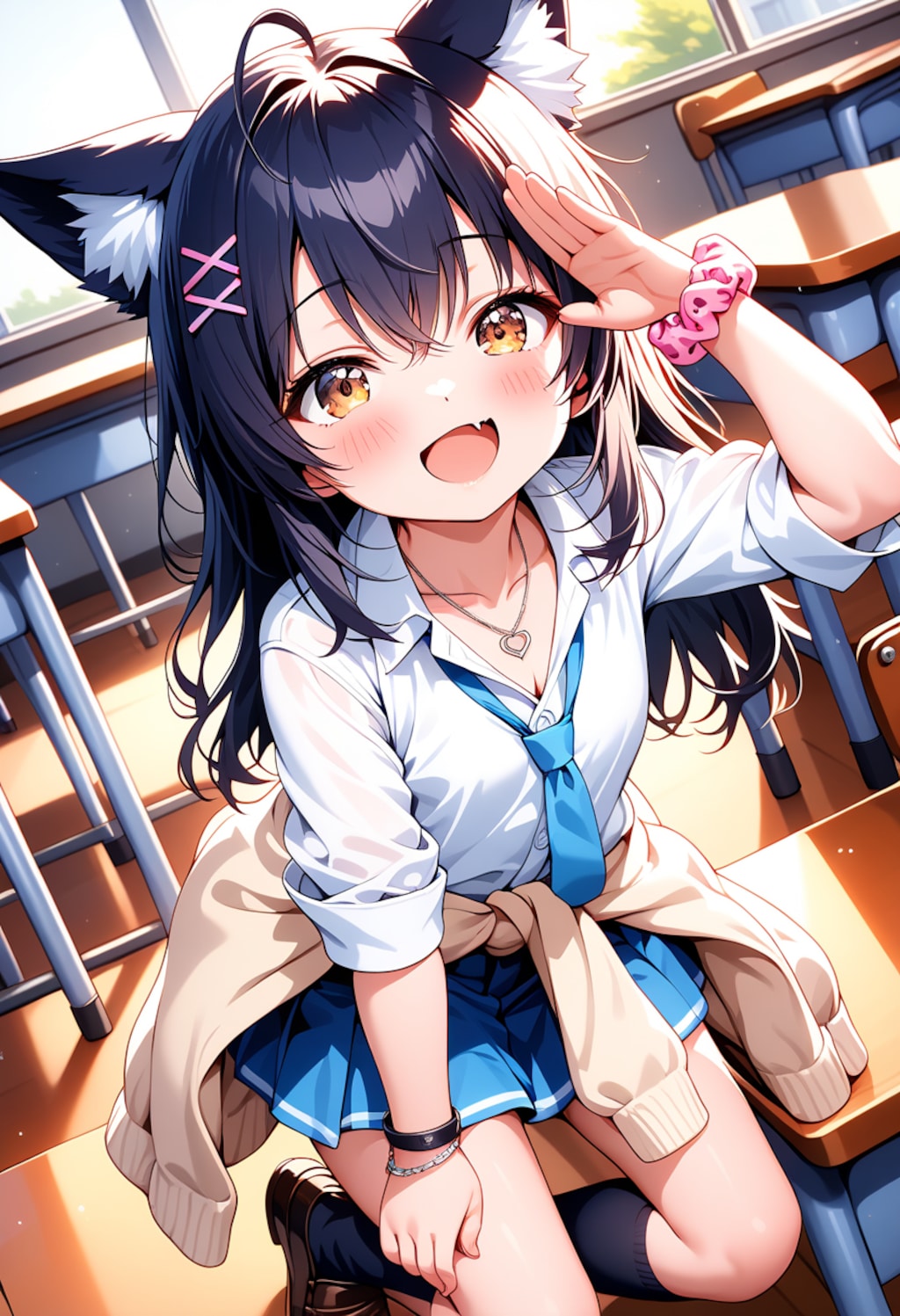 ネコミミアイサツ