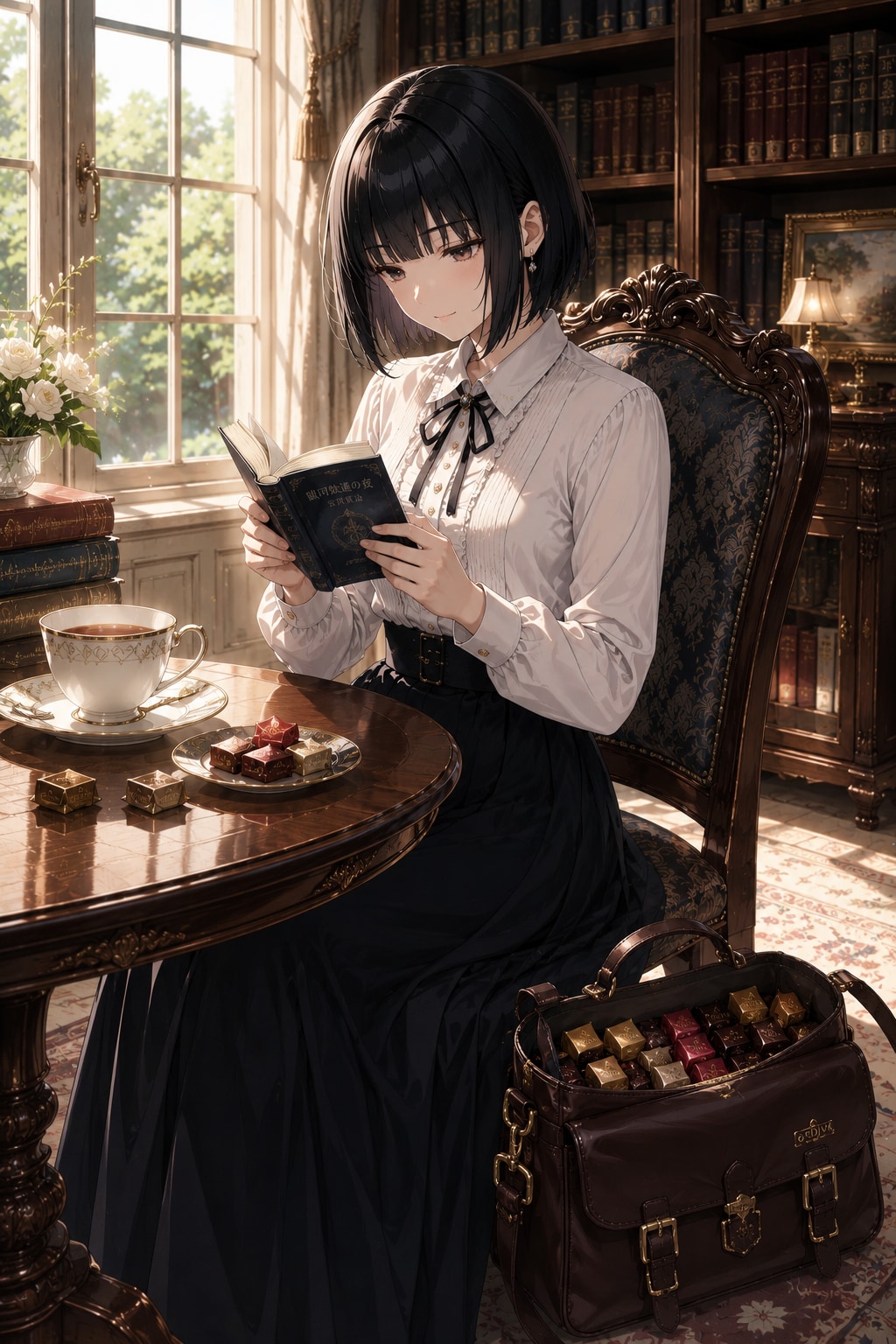 私設図書館の黒髪ちゃん