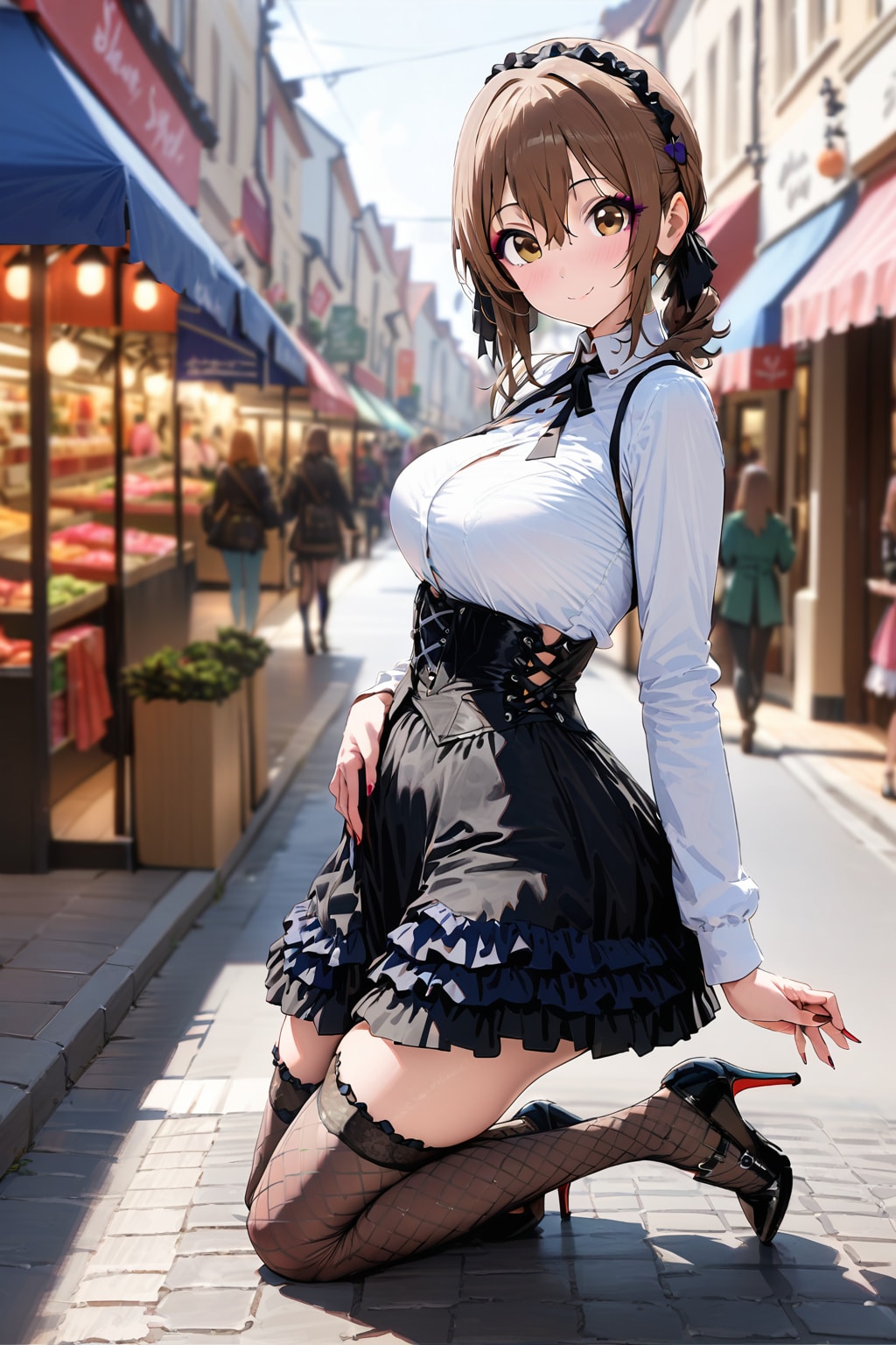 お題-ちちぷい夏休み-1-おでかけ-1- | の人気AIイラスト・グラビア