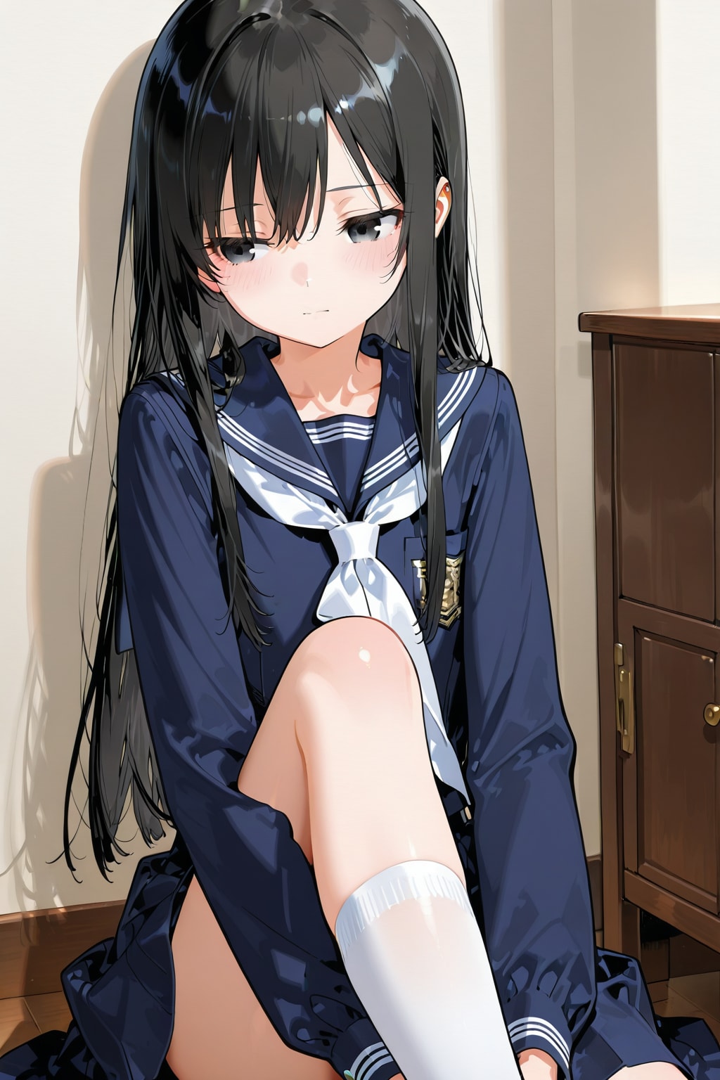 縦置き_座る女の子その2。 | の人気AIイラスト・グラビア