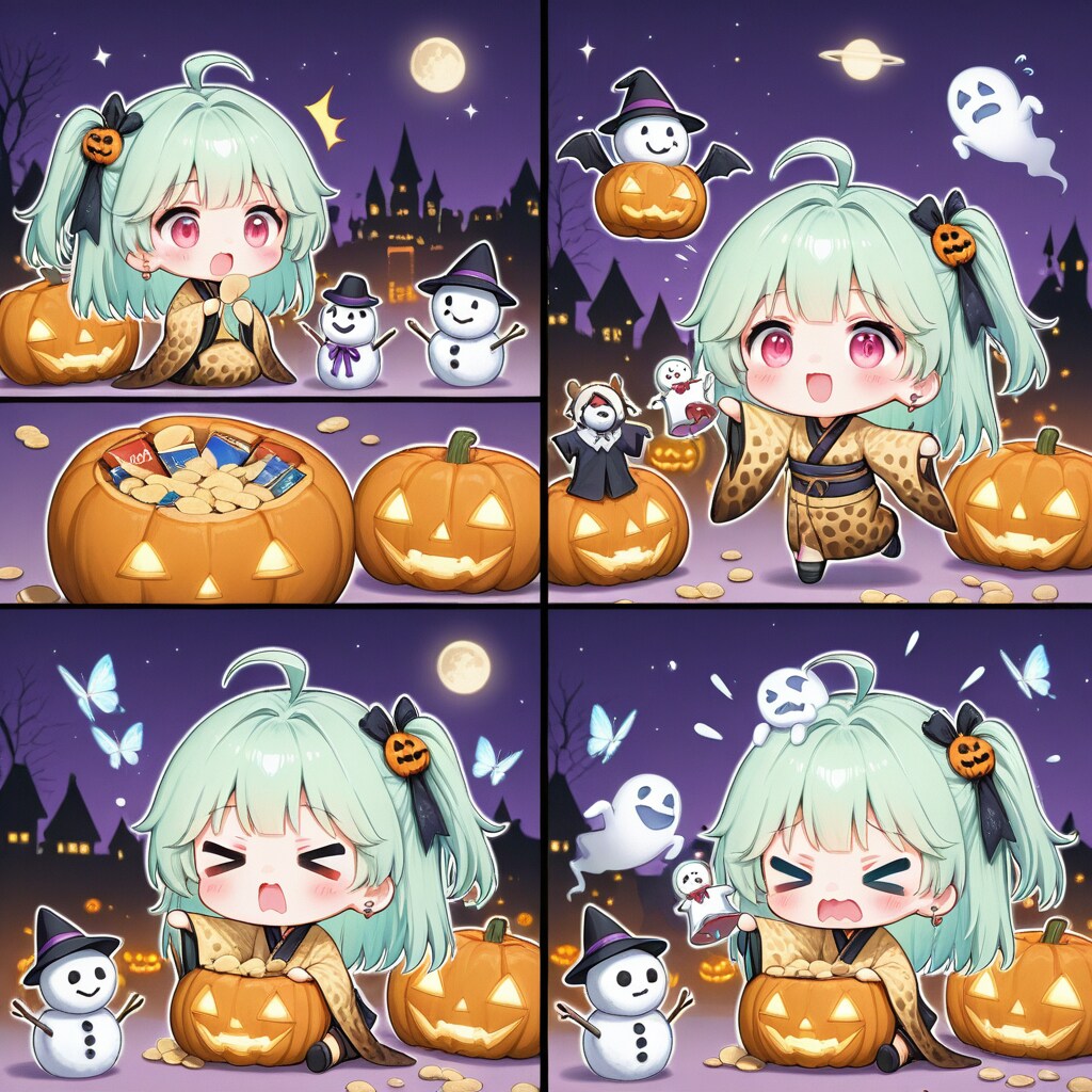 緑髪ちゃんとハロウィン