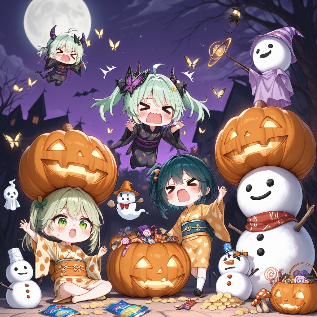 緑髪ちゃんとハロウィン