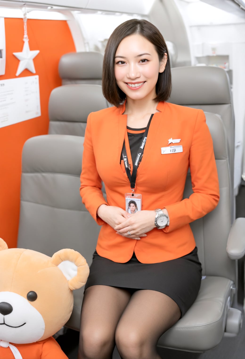 美人キャビンアテンダント2 | の人気AIイラスト・グラビア