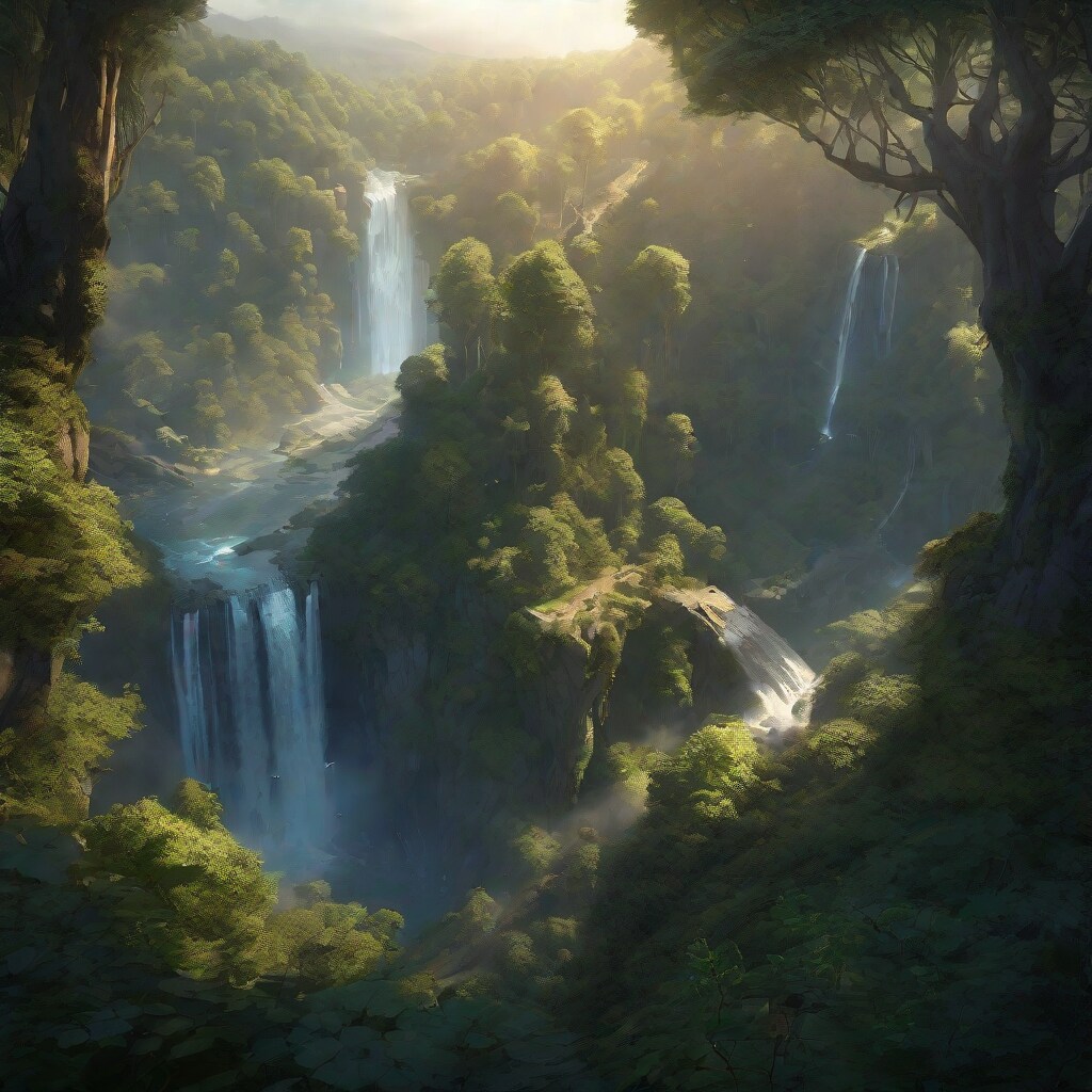 マイナスイオンを感じる滝