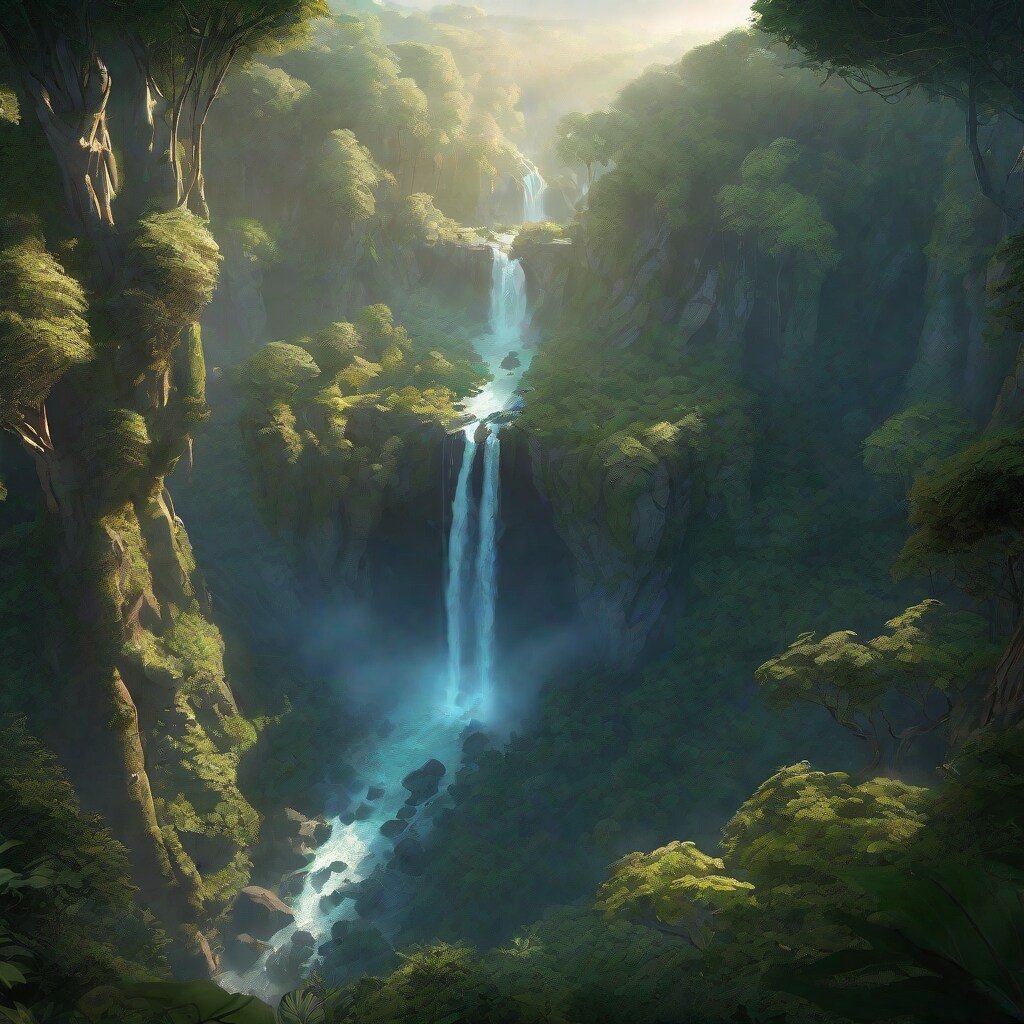 マイナスイオンを感じる滝