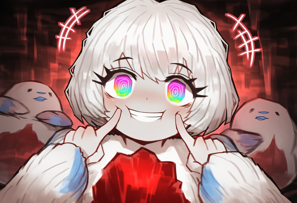 ロボトミー　罰鳥　自分の頬をつく