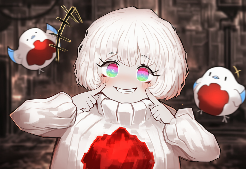 ロボトミー　罰鳥　自分の頬をつく