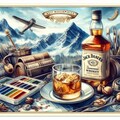 ウイスキーボトル ／ 天乃の背景展 2枚目