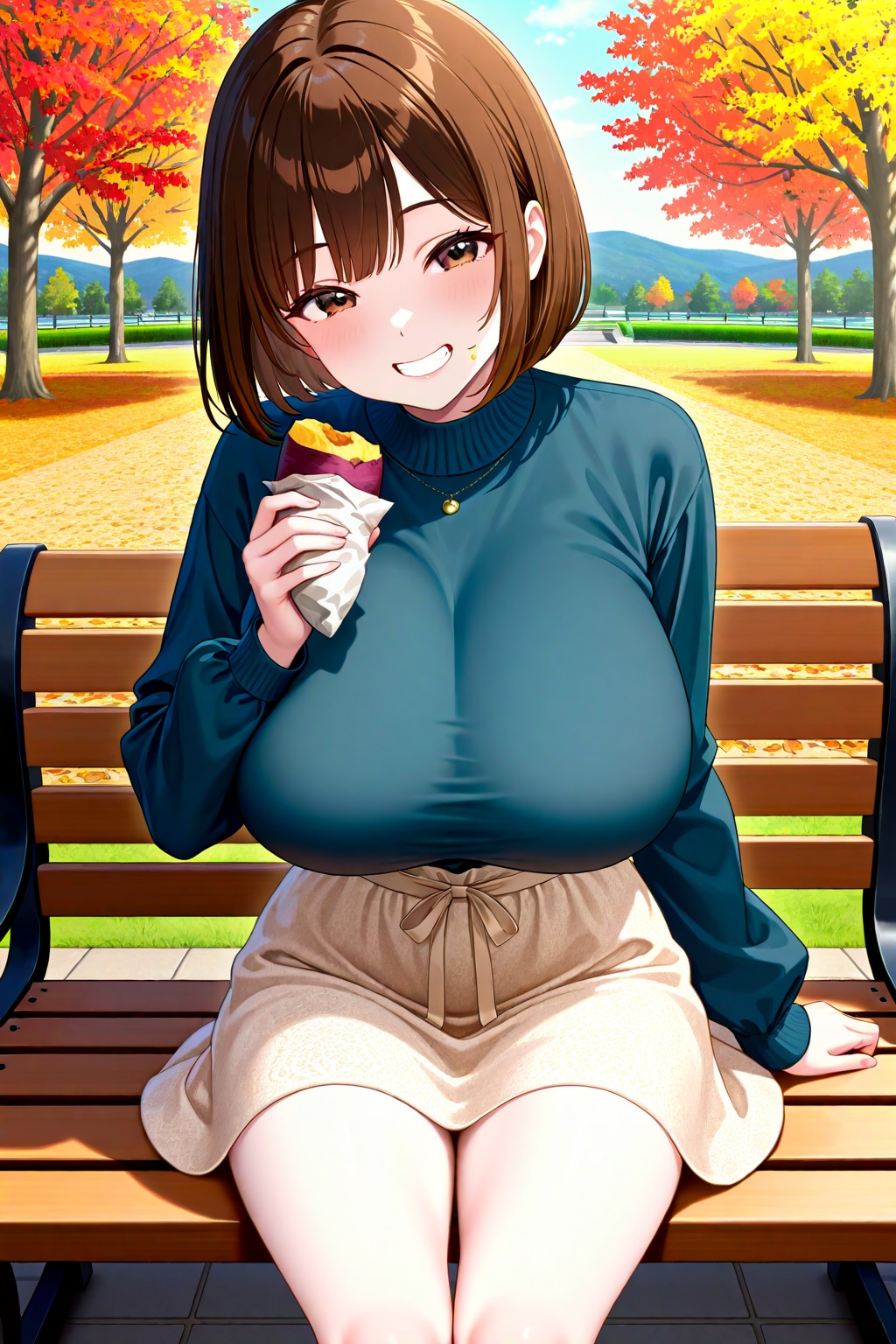 アキちゃんと焼き芋