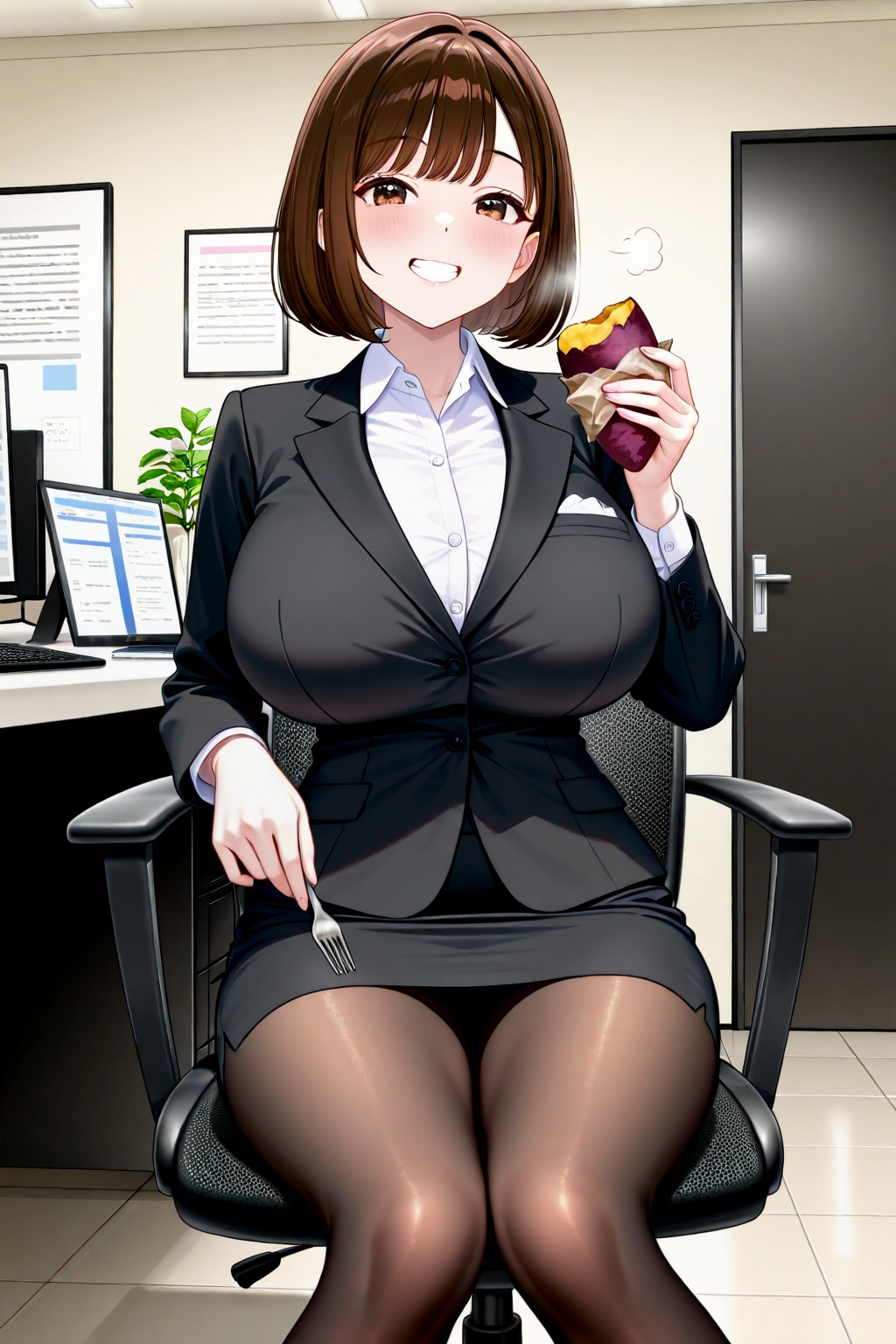 アキちゃんと焼き芋