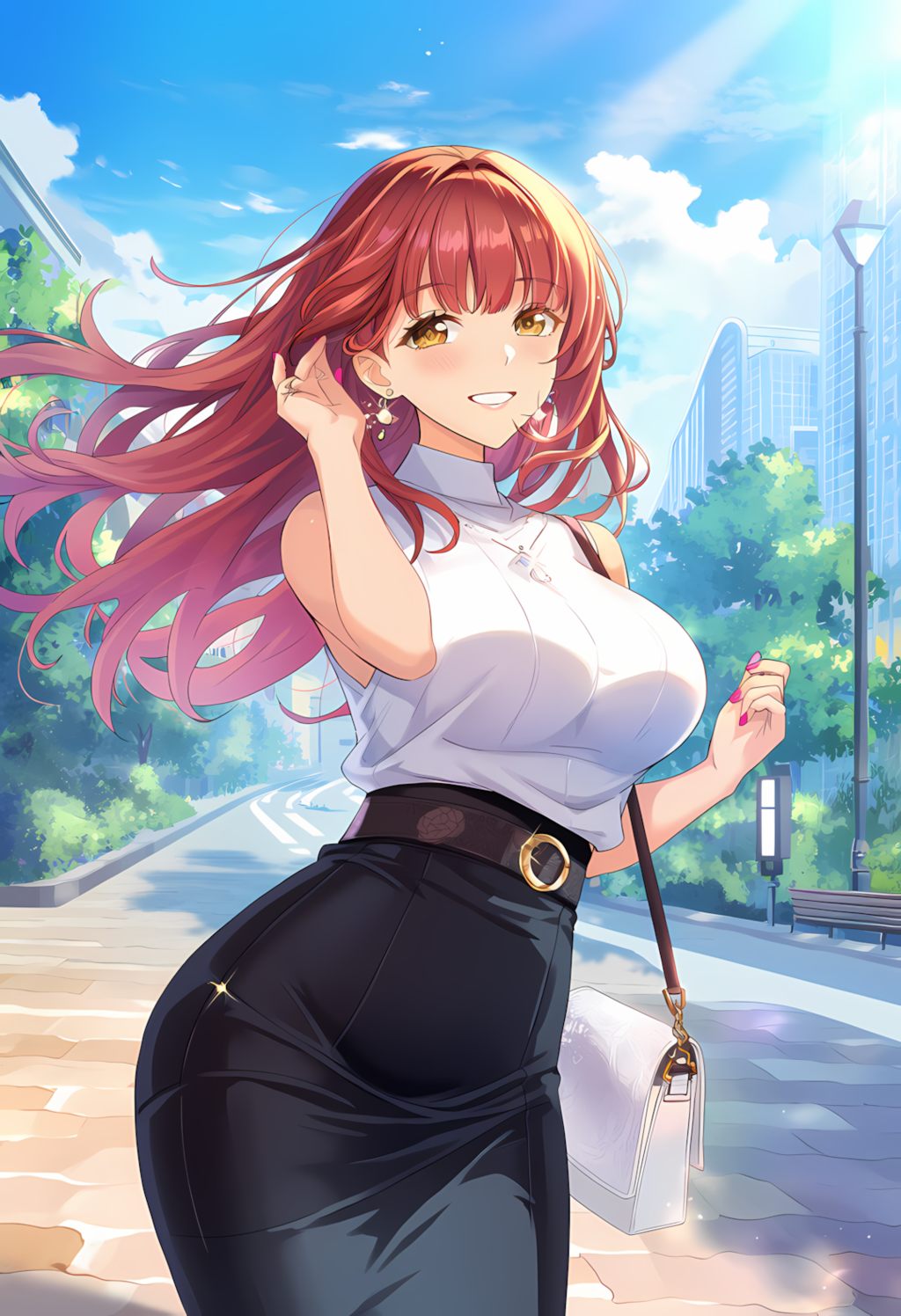 ノノカちゃんのOggi風通勤グラビア