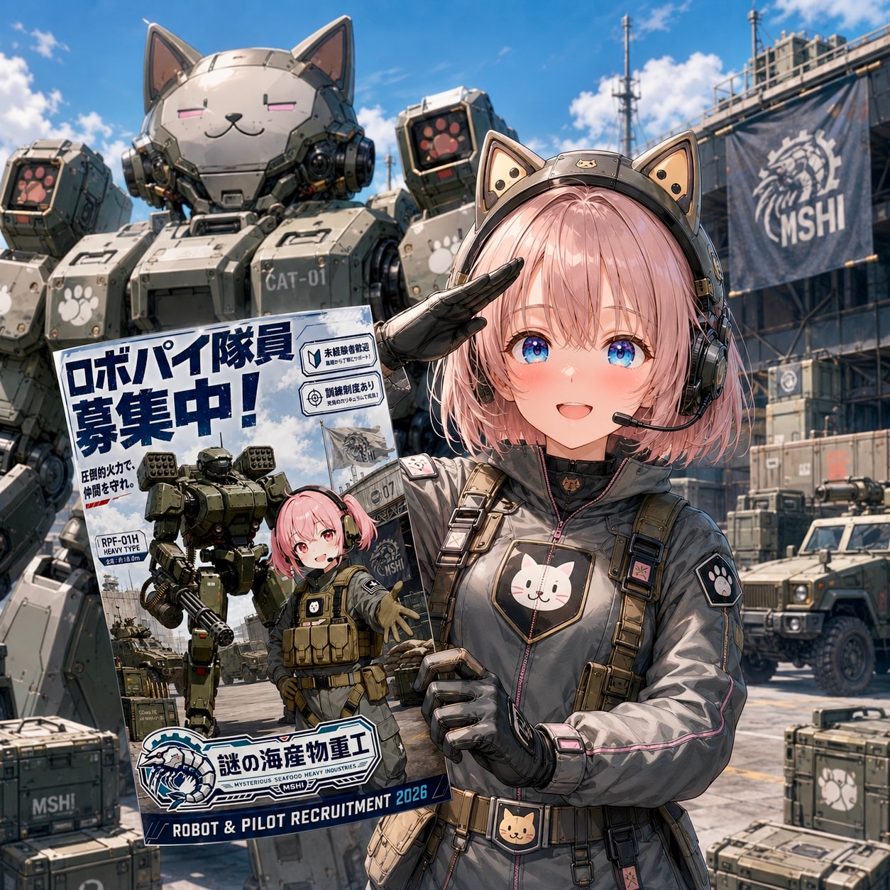 【張り紙見たよ】チームにゃんこです！