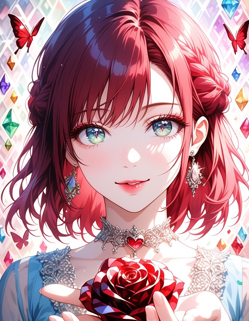 赤いバラと。 | の人気AIイラスト・グラビア