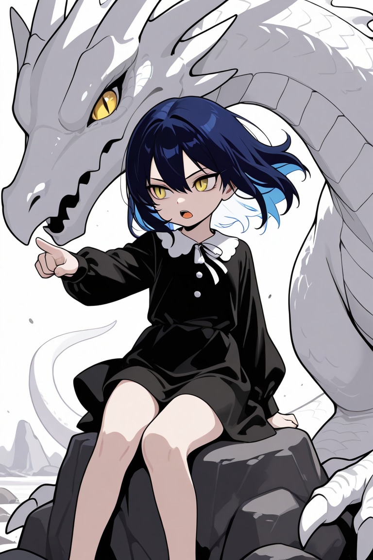 ドラゴンを操る魔法使いの女の子 | の人気AIイラスト・グラビア