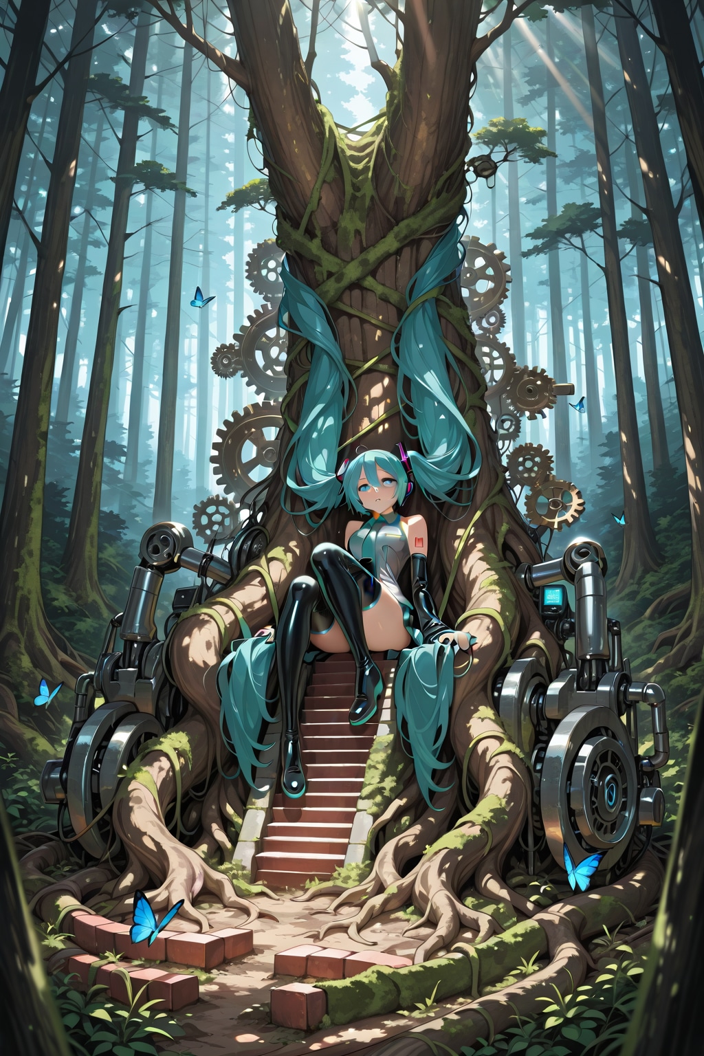 機械と自然の融合 | の人気AIイラスト・グラビア