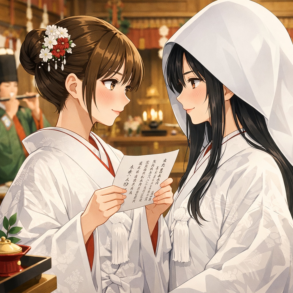 誓詞奏上（神前結婚式の日　02）