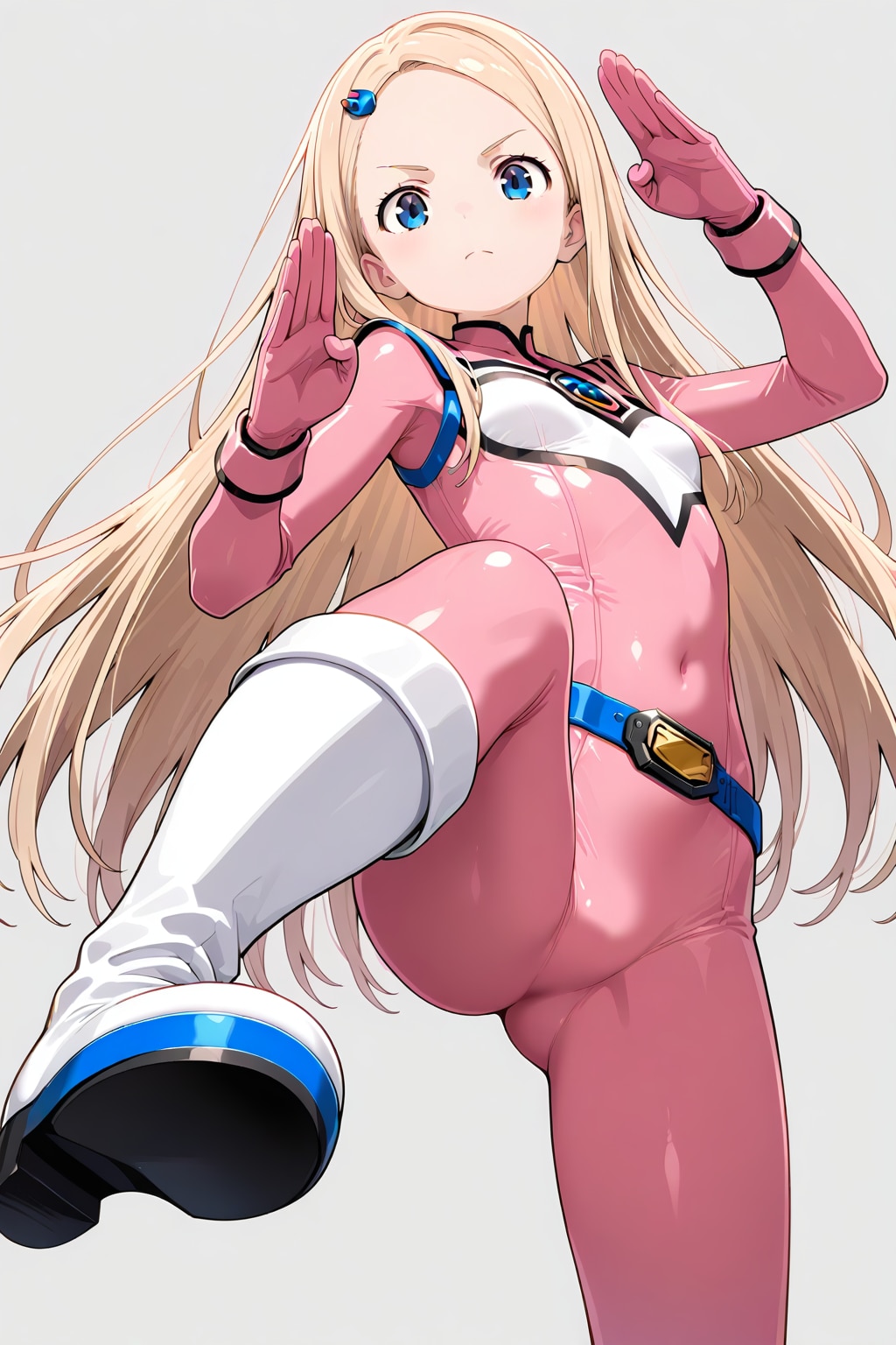 戦隊ヒロインのような女の子