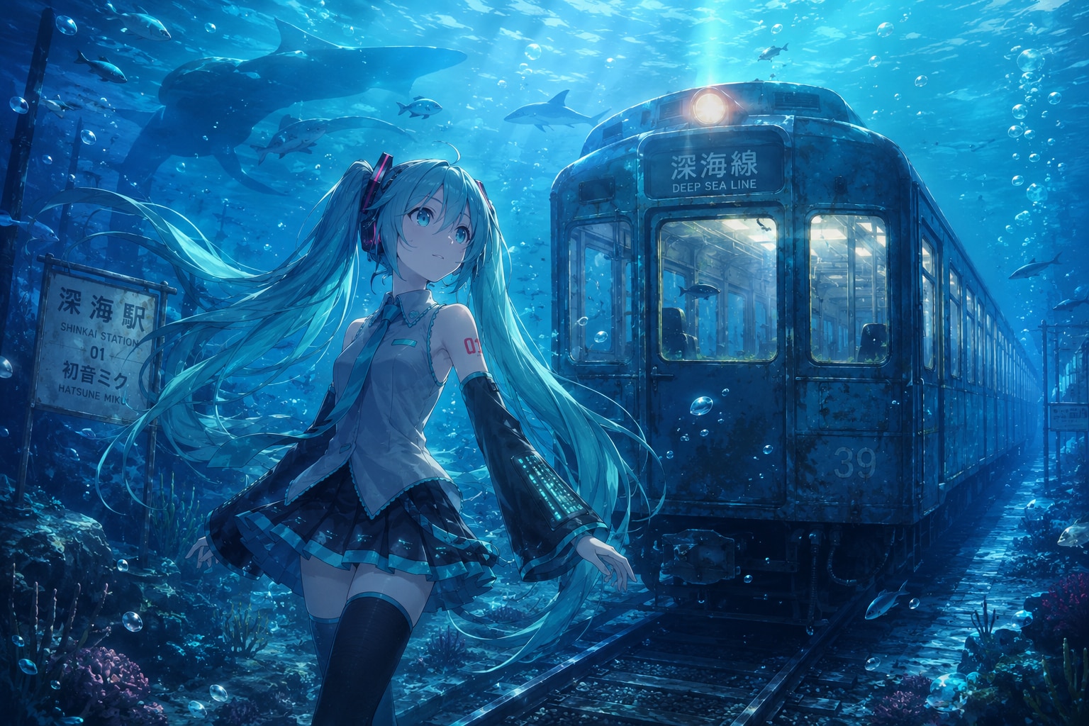 ミクと海底電車2