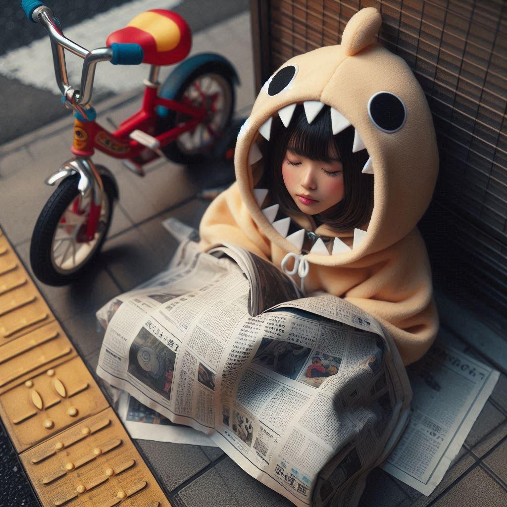車が来るまでくるまって