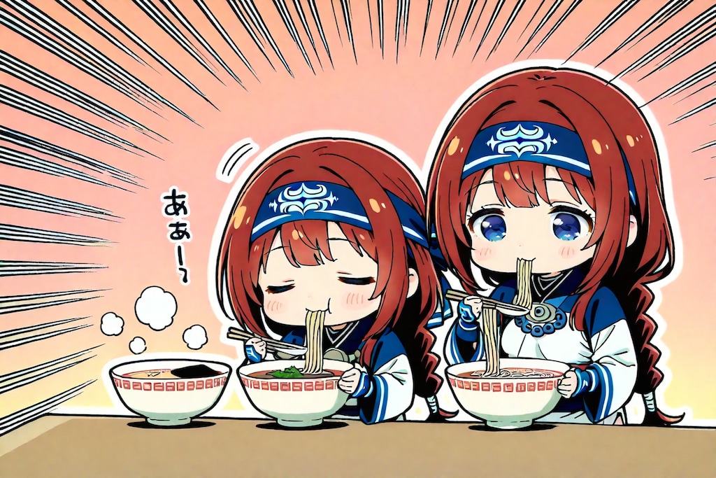 ラーメン大好きコロポックル赤髪お兄ちゃんズくん