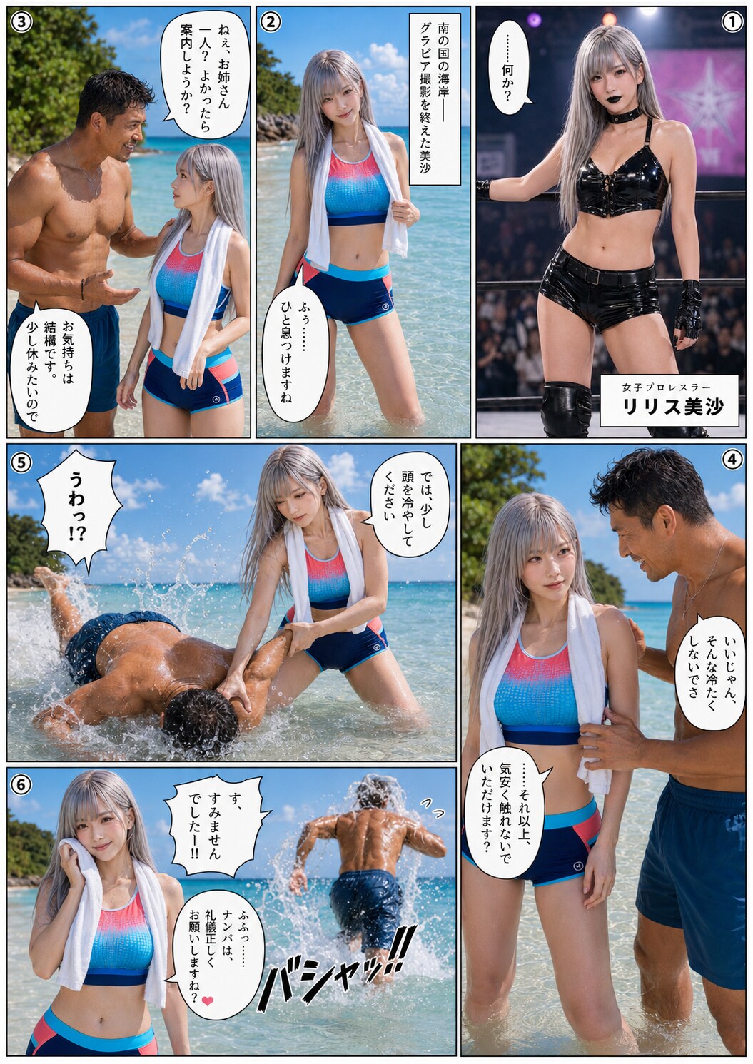 グラビア撮影中のアクシデント