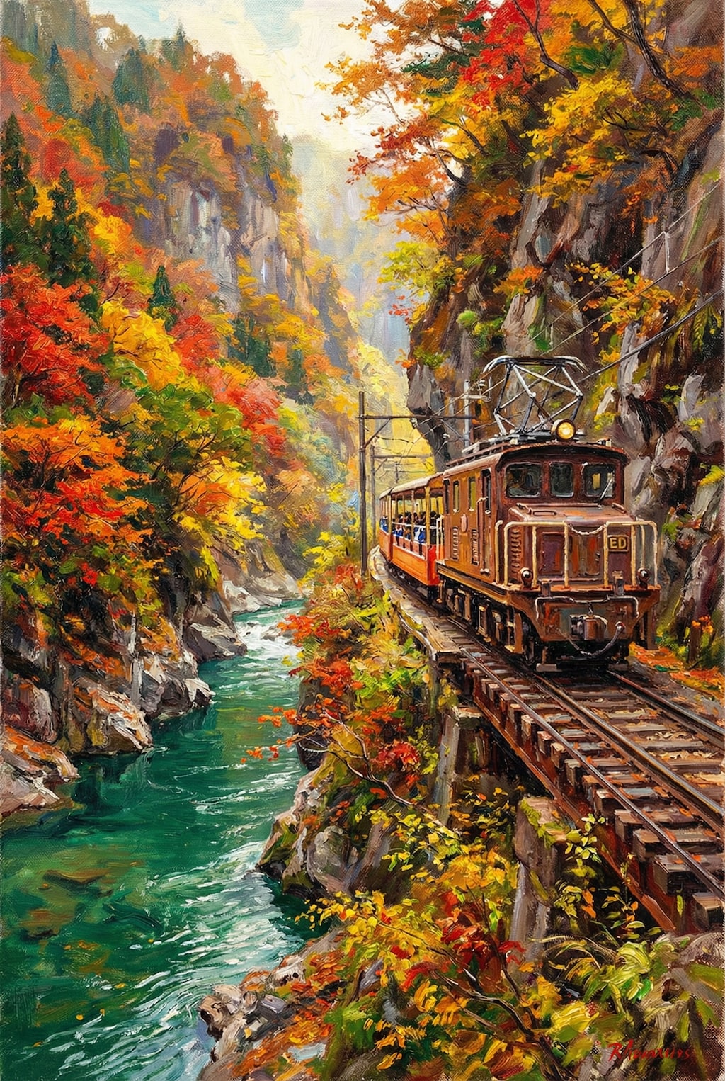 黒部渓谷とトロッコ列車