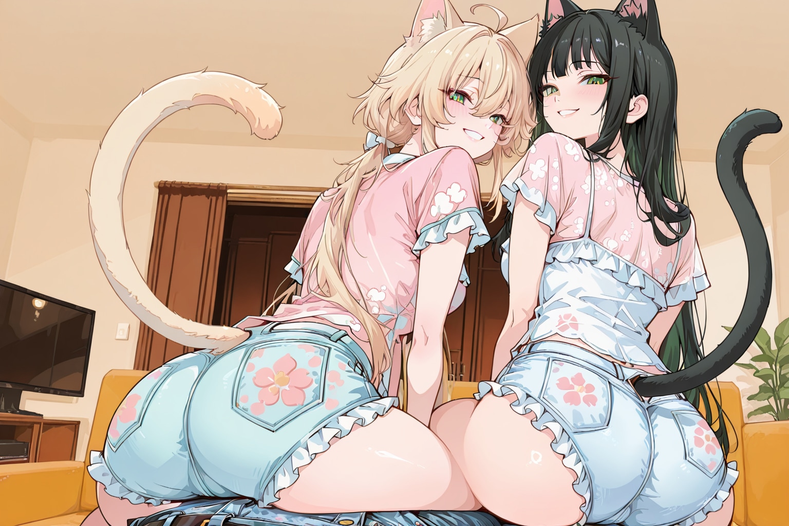 猫カフェのお返しっ！ | の人気AIイラスト・グラビア