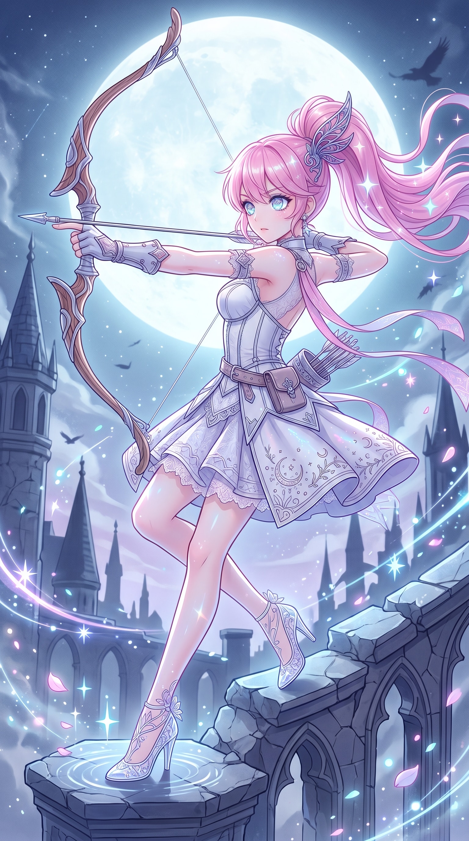月光の射手と沈黙の塔 | の人気AIイラスト・グラビア
