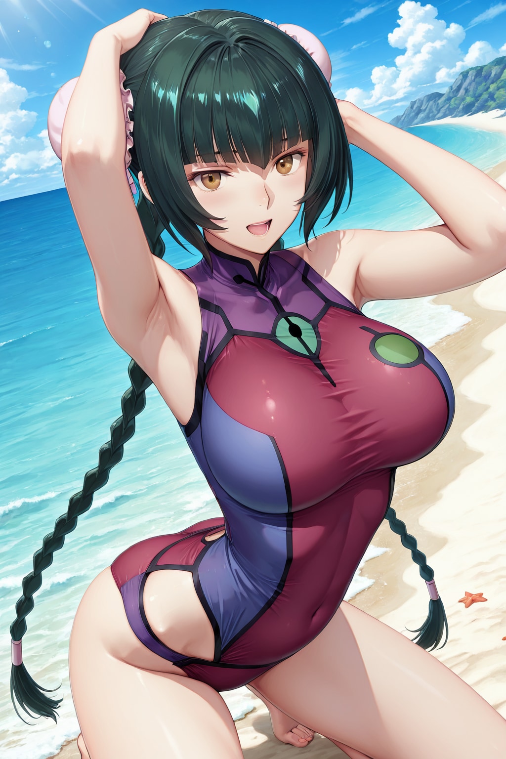【お団子ヘア】王 留美