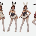 色々なメイドバニー 2枚目
