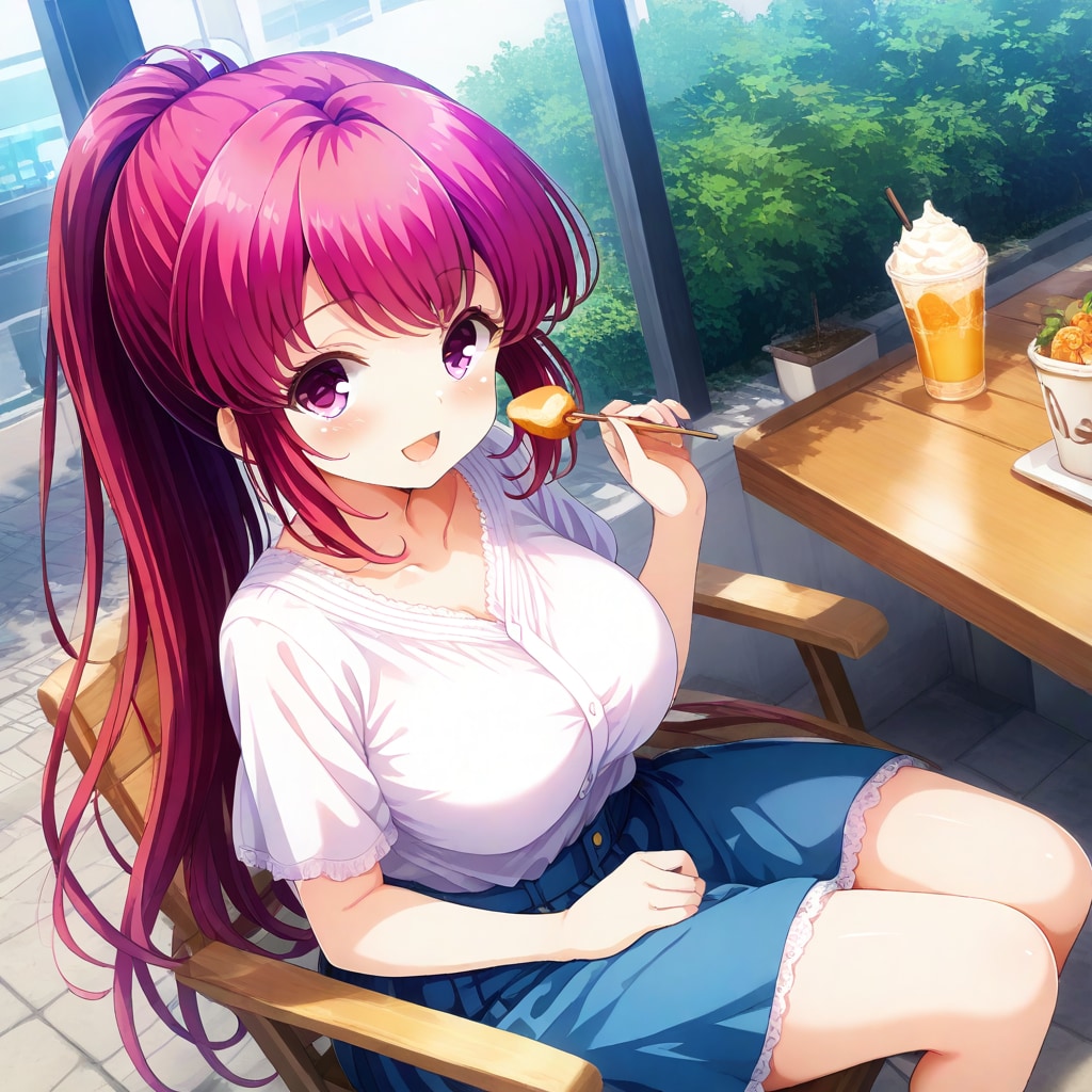 ガールなフレンドの景と鞠香(食欲の秋)