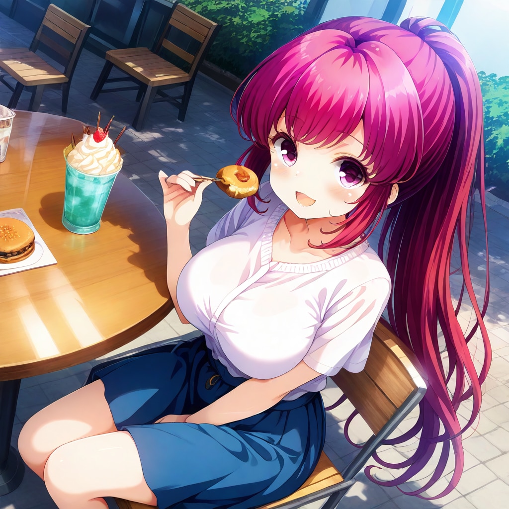 ガールなフレンドの景と鞠香(食欲の秋)