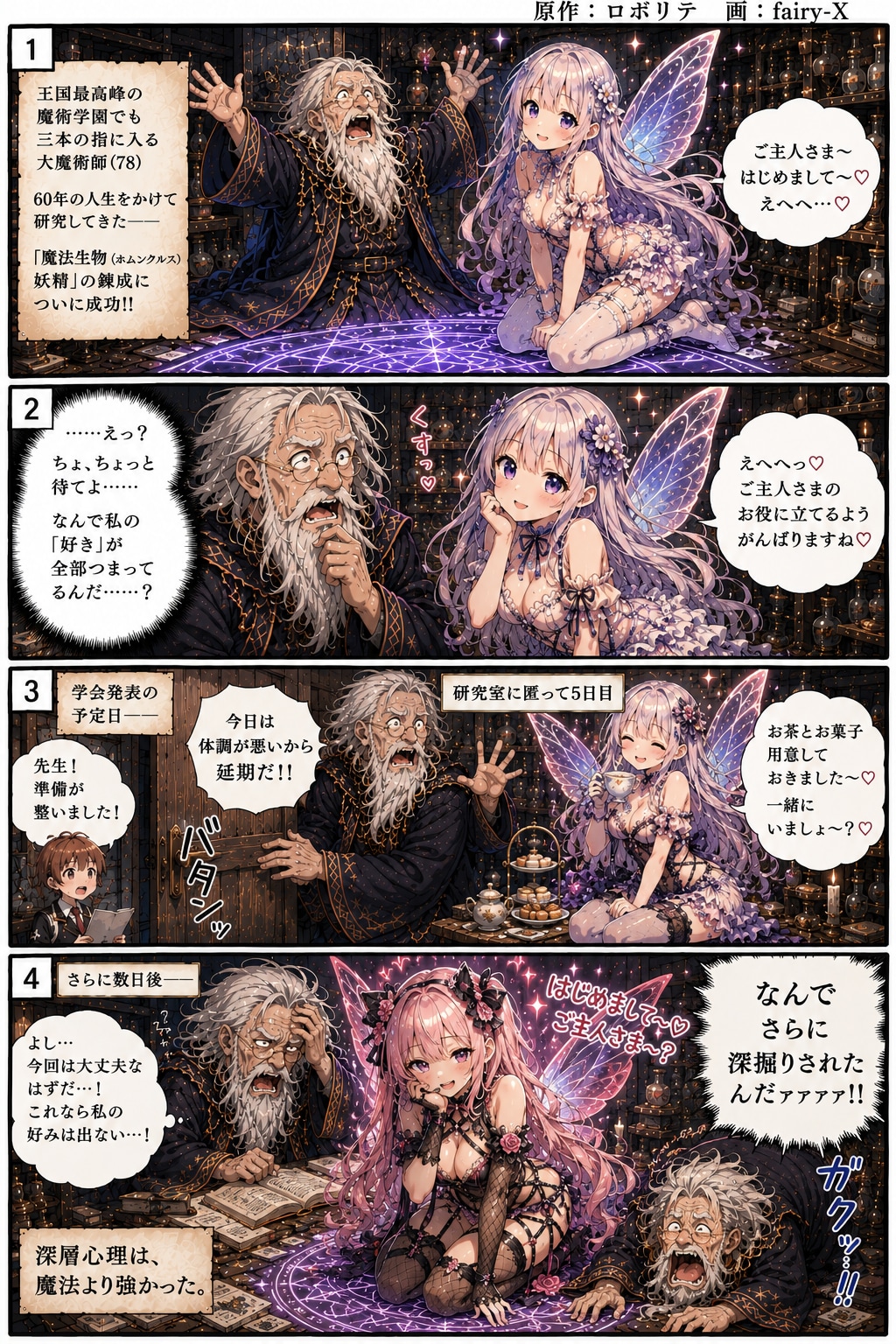 『 大魔術師の深淵 』　原作：ロボリテ　画：fairy-X