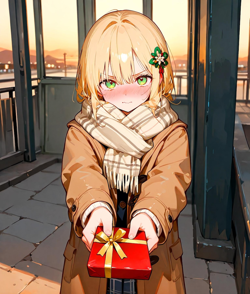 渡し方いろいろ少女